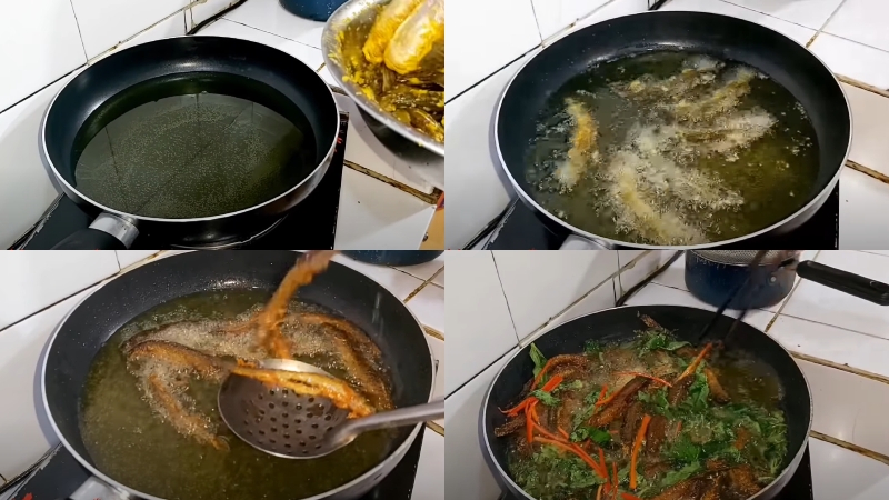 Cá chạch chiên lá lốt 6