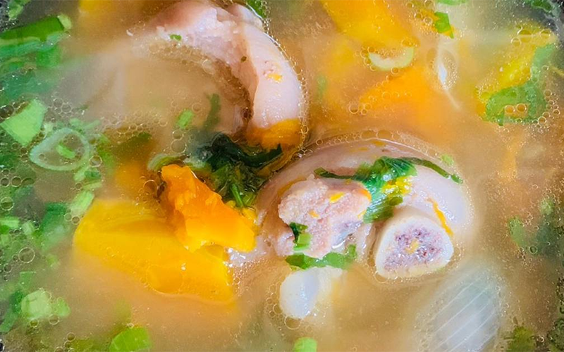 chân giò hầm bí đỏ (hình 10)
