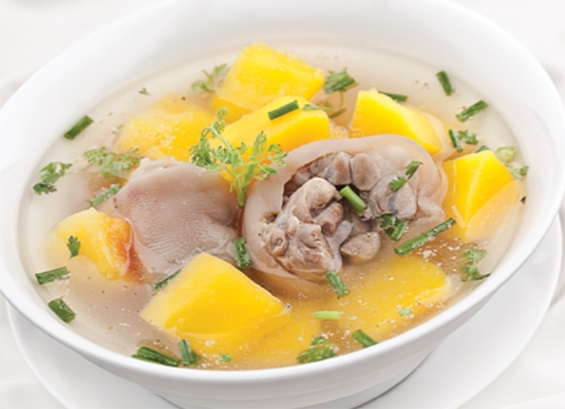 chân giò hầm bí đỏ (hình 8)