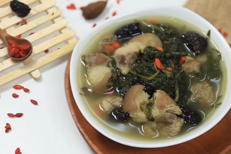 Chân giò hầm ngải cứu hình 6