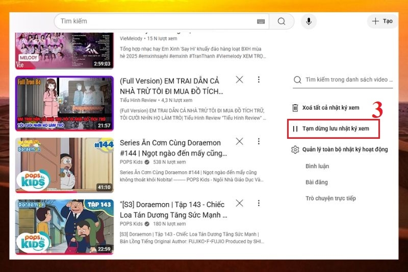 Chặn YouTube lưu nhật ký ảnh 3