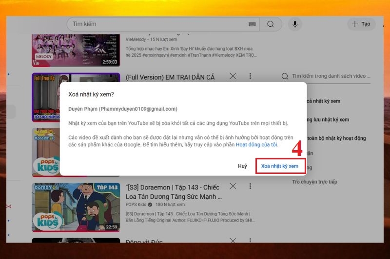 Chặn YouTube lưu nhật ký ảnh 4