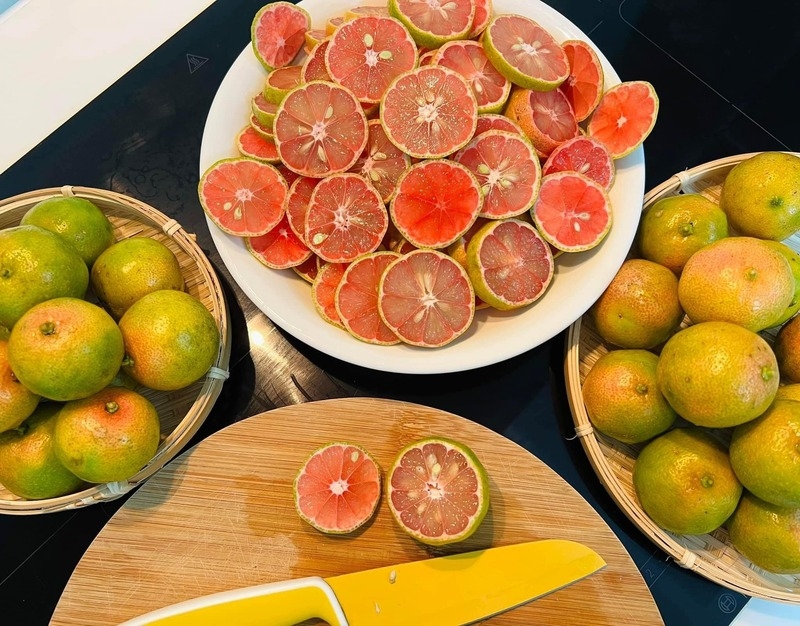 chanh đào ngâm đường phèn hình 2