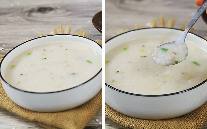 Cháo chân giò hạt sen