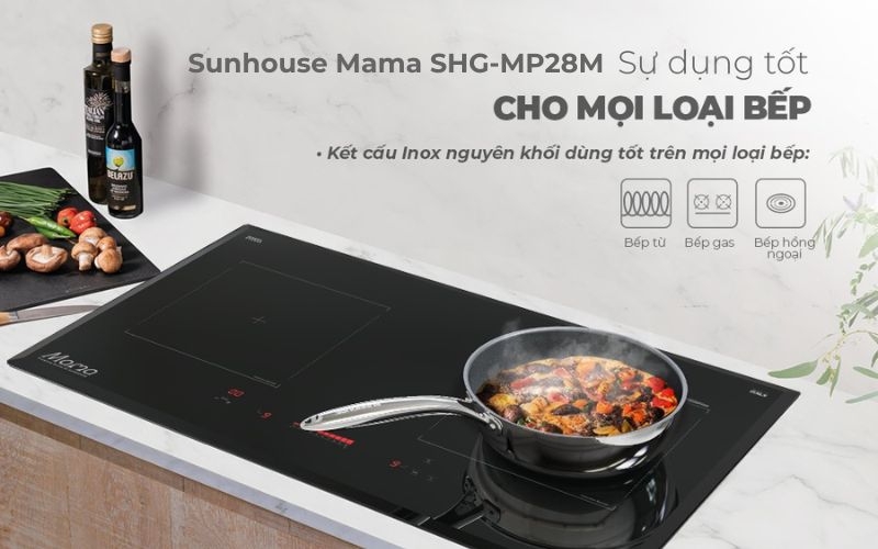 Chảo chống dính bếp từ Sunhouse Mama SHG-MP28M