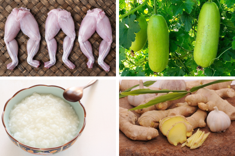 Cháo ếch bí đao hình 2