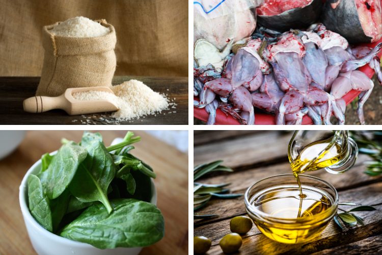 Cháo ếch rau mồng tơi hình 2