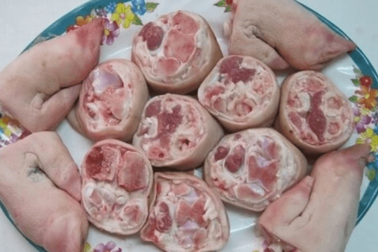 Cháo giò heo đậu đen hình 3