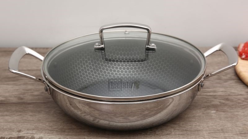 chao lau inox sau long 26 cm fivestar fpc24004