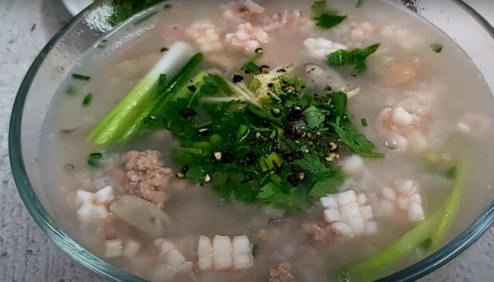cháo mực 6