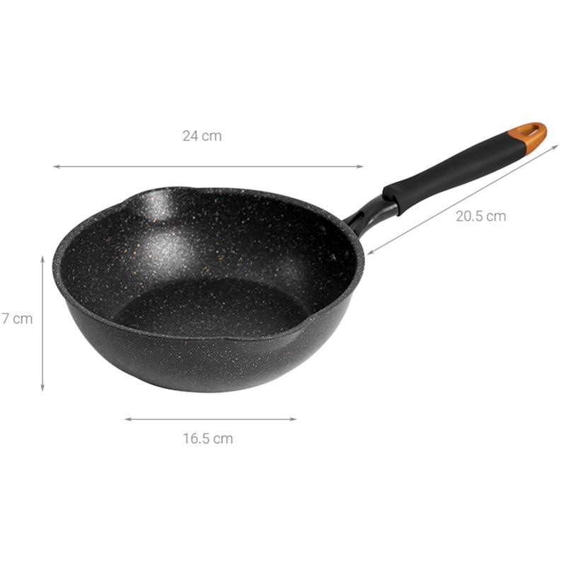 Chảo Nhôm Sâu Lòng Chống Dính Đáy Từ 24Cm Kangaroo Kg662S