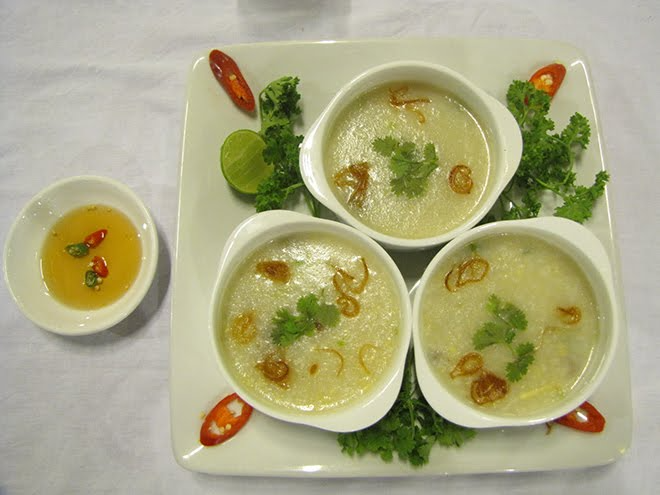 Thành phẩm nấu cháo nhum