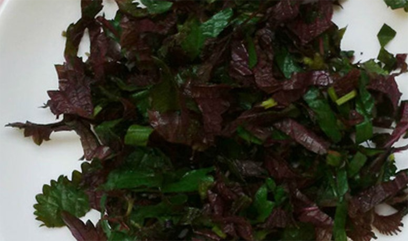 2 cách nấu cháo tía tô (hình 2)