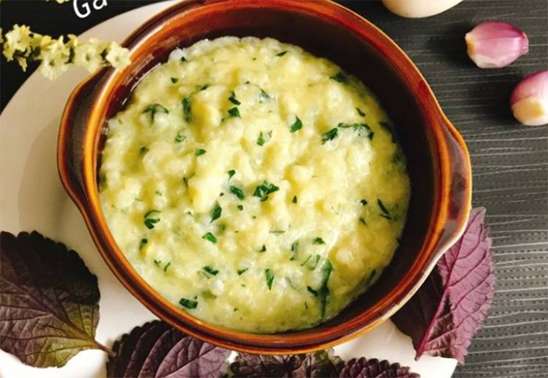 2 cách nấu cháo tía tô (hình 5)