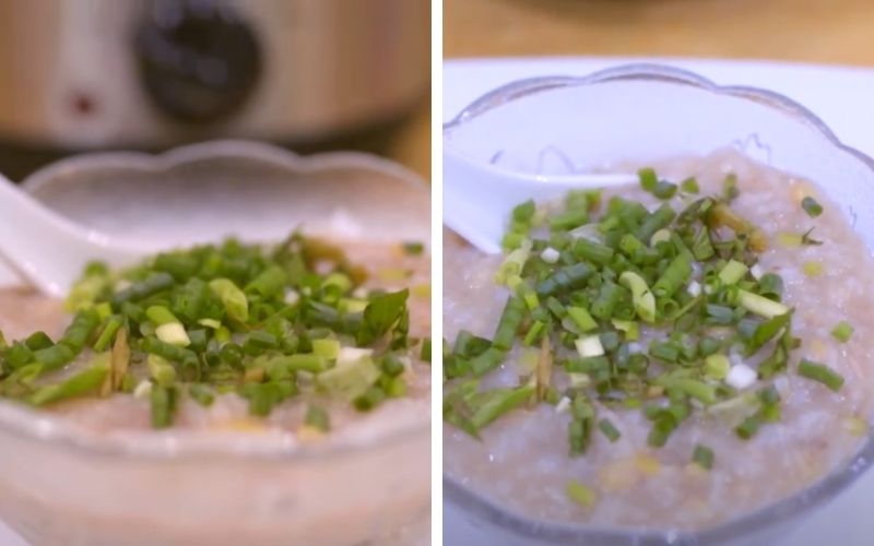 Cháo tim heo đậu xanh