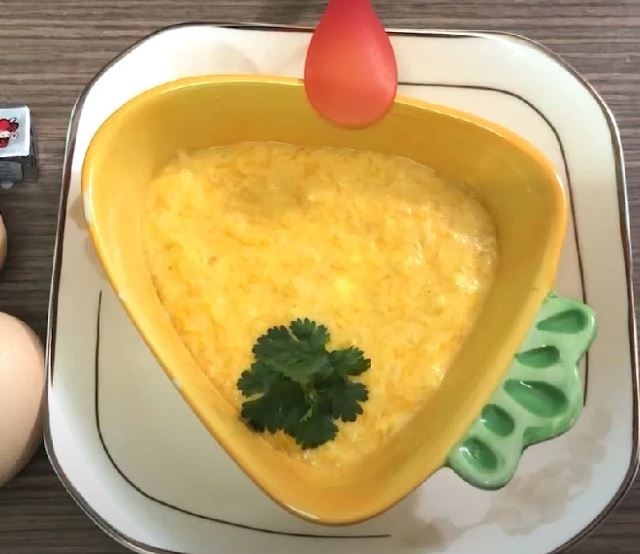 cháo trứng gà bí đỏ phô mai 4