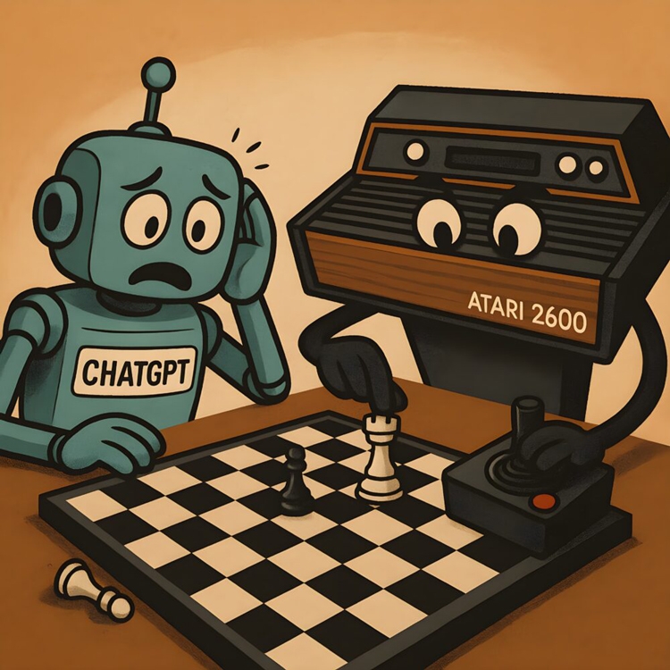 ChatGPT thất bại ê chề trước máy chơi game Atari 2600 trong trận cờ vua "thập niên 70"