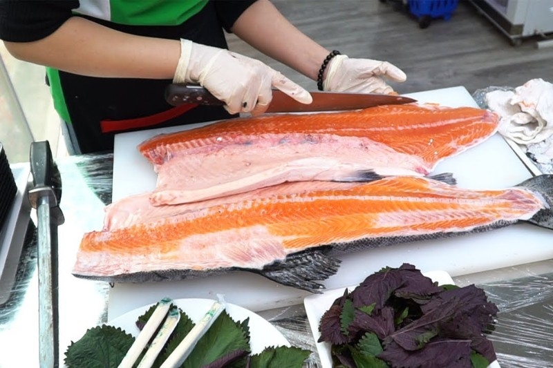 chế biến cá hồi đơn giản 1