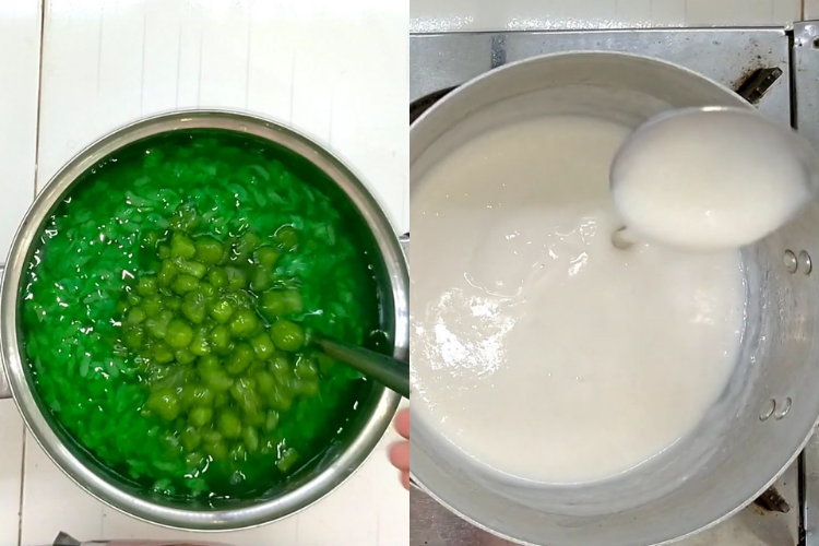 chè bưởi cốm lá dứa 5