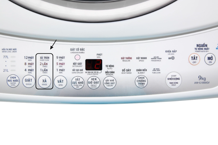 chế độ xả của máy giặt hình 4