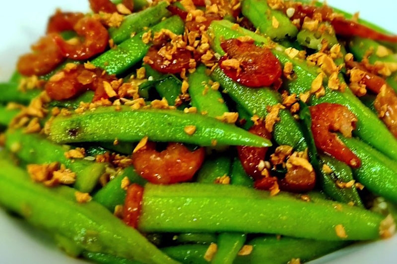 Chia sẻ cách làm đậu bắp xào tôm khô thơm ngon (hình 8)