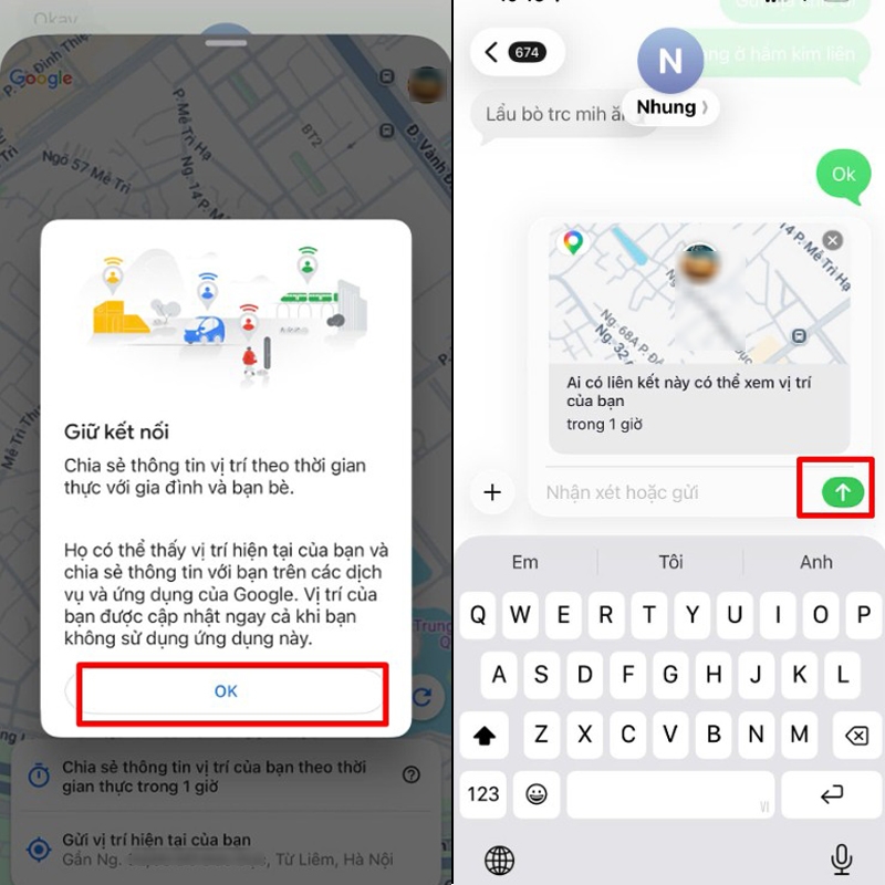 chia sẻ trực tiếp Vị trí trong iMessage - hình 9