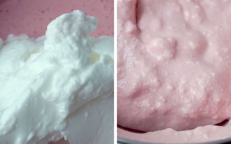 Trộn bột làm bánh