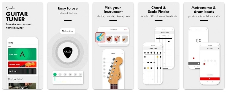 lên dây đàn guitar bằng điện thoại 2