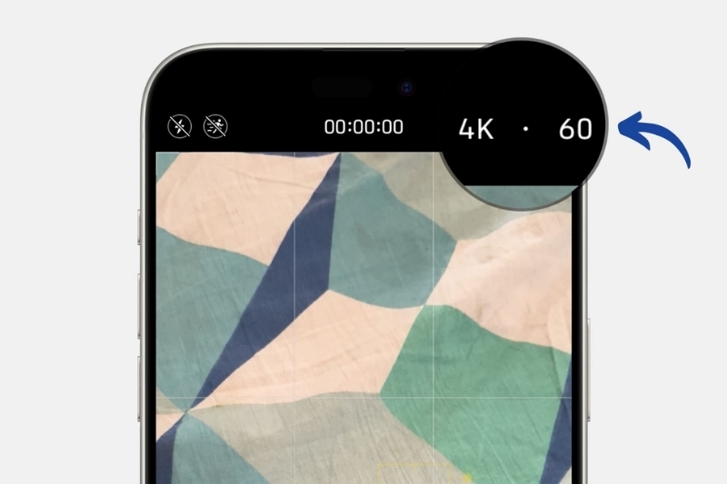 Chỉnh độ phân giải khi quay video iPhone 1