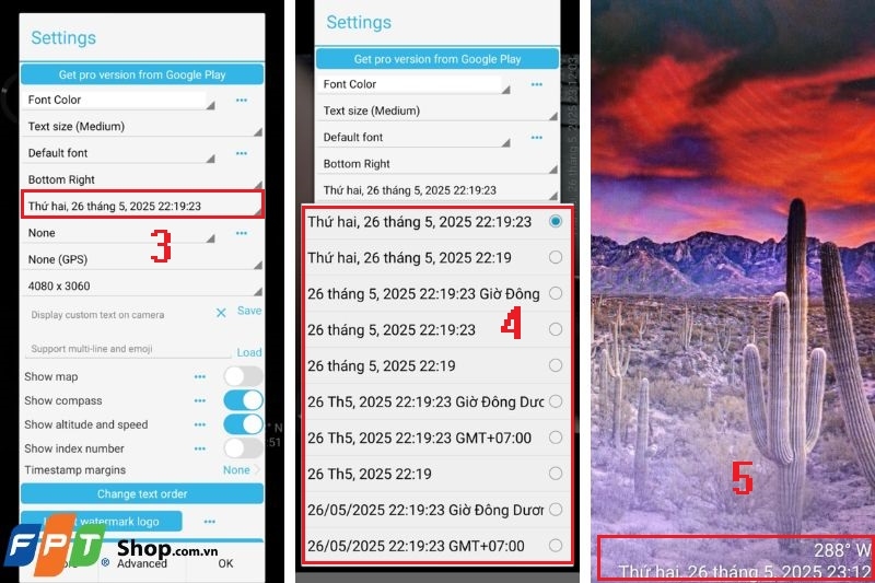Chỉnh sửa thời gian trên Timestamp Camera trên Android ảnh 5
