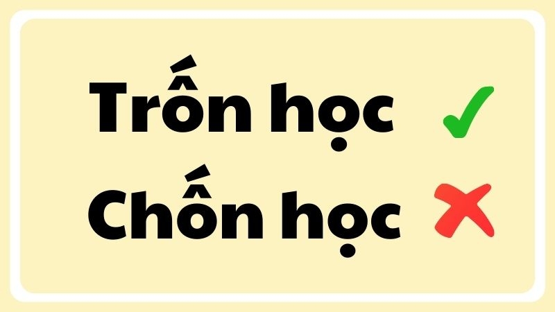 trốn hay chốn 2