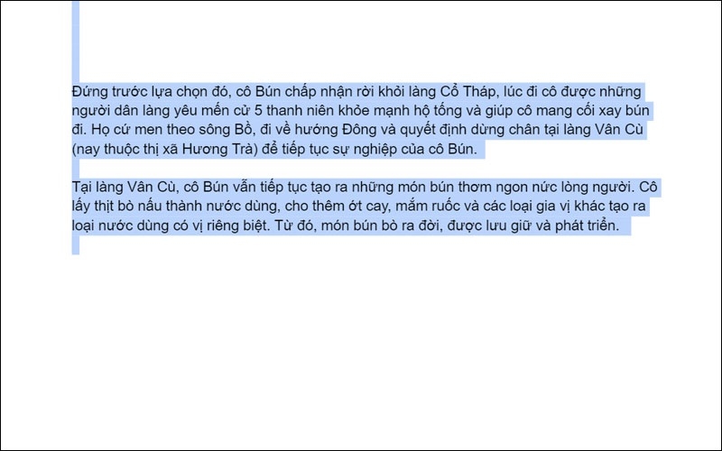 chọn nhanh 1 câu trong đoạn văn Word 5
