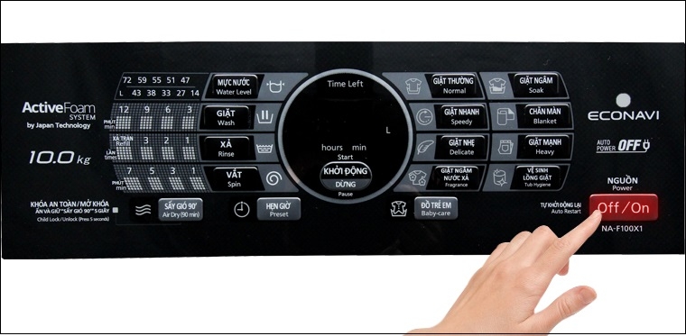 chức năng sấy gió của máy giặt Panasonic hình 4