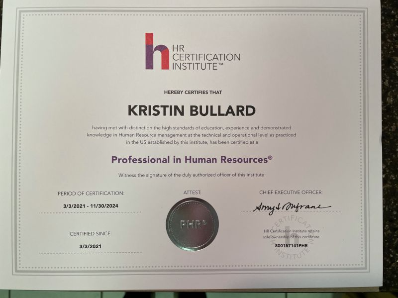 Professional in Human Resources