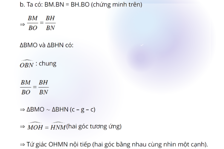 chứng minh tứ giác nội tiếp 9