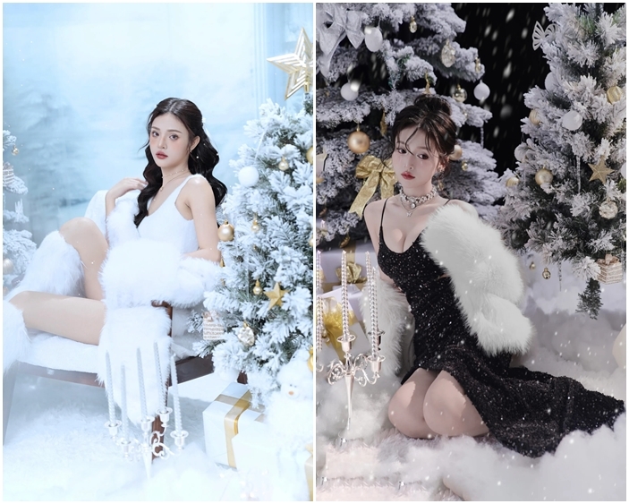 chụp ảnh với cây thông Noel (hình 8)