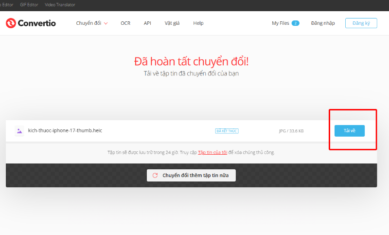 Chuyển đổi file HEIC sang JPG (hình 12)