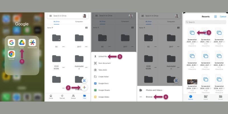 chuyển dữ liệu từ iCloud sang Google Drive bằng ứng dụng Files trên iPhone hoặc iPad