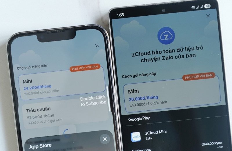 hạn chế của zCloud
