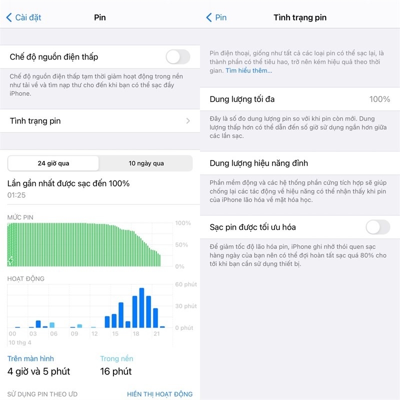 Có nên thay pin iPhone khi dung lượng dưới 80% 4