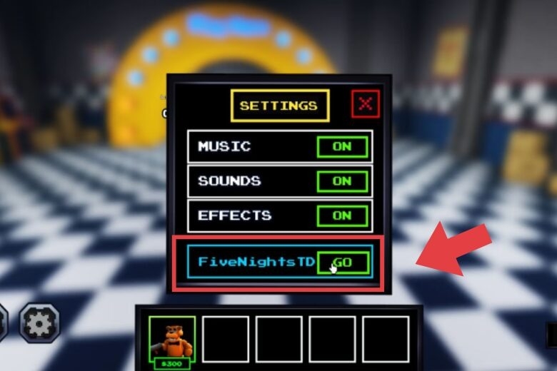 Code Five Nights TD 3