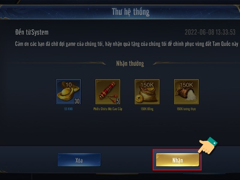 code Kiêu Hùng Tam Quốc Gzone 7