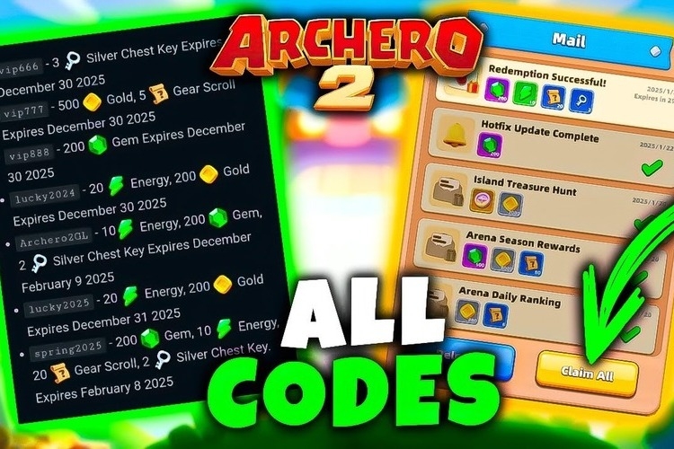 Update code Archero 2 mới nhất 2026: Chi tiết cách nhập code