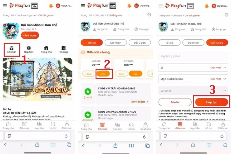 Code Đại Tiên Mình Đi Đâu Thế ảnh 3