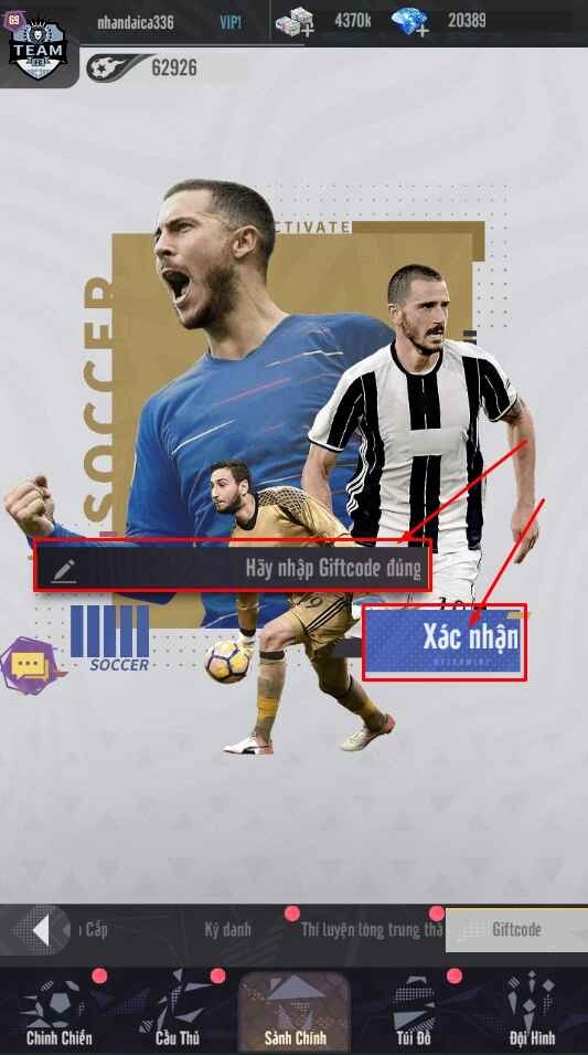 code Football Arena hình 6