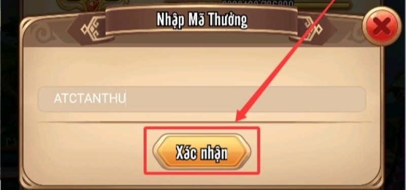 Các bước nhập code Manga Bá Cháy nhận quà bước 3