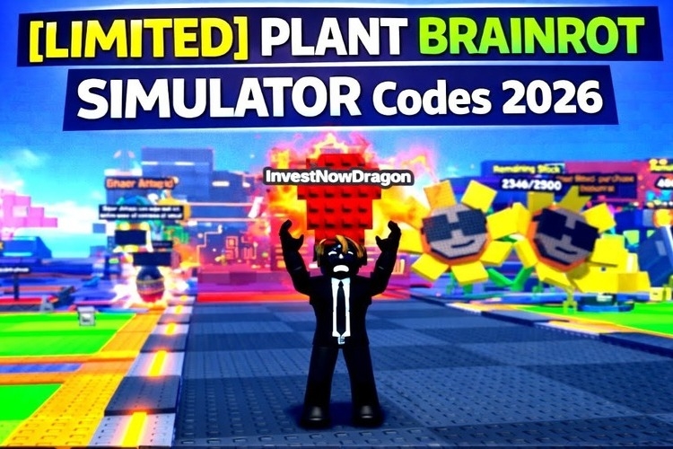 Nhập code Plant Brainrot Simulator 2026 nhận potion, lượt spins