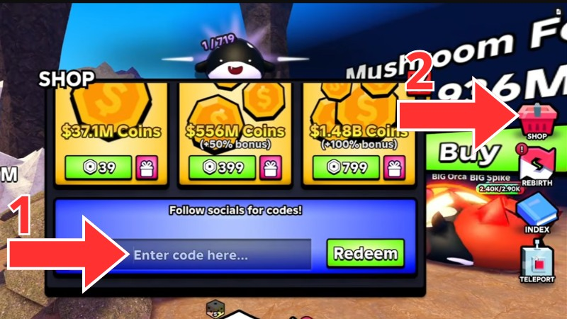 Hướng dẫn nhập code Slime RNG chi tiết