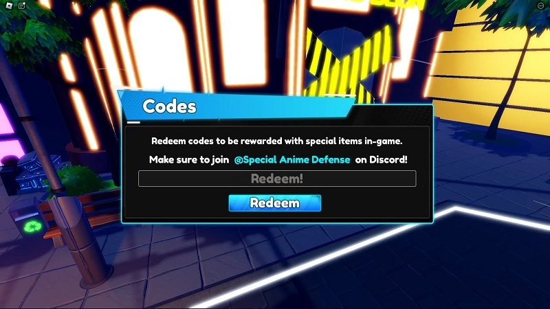 Code Special Anime Defense ảnh 3