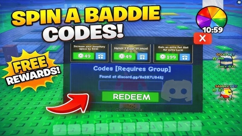 code spin a baddie 5